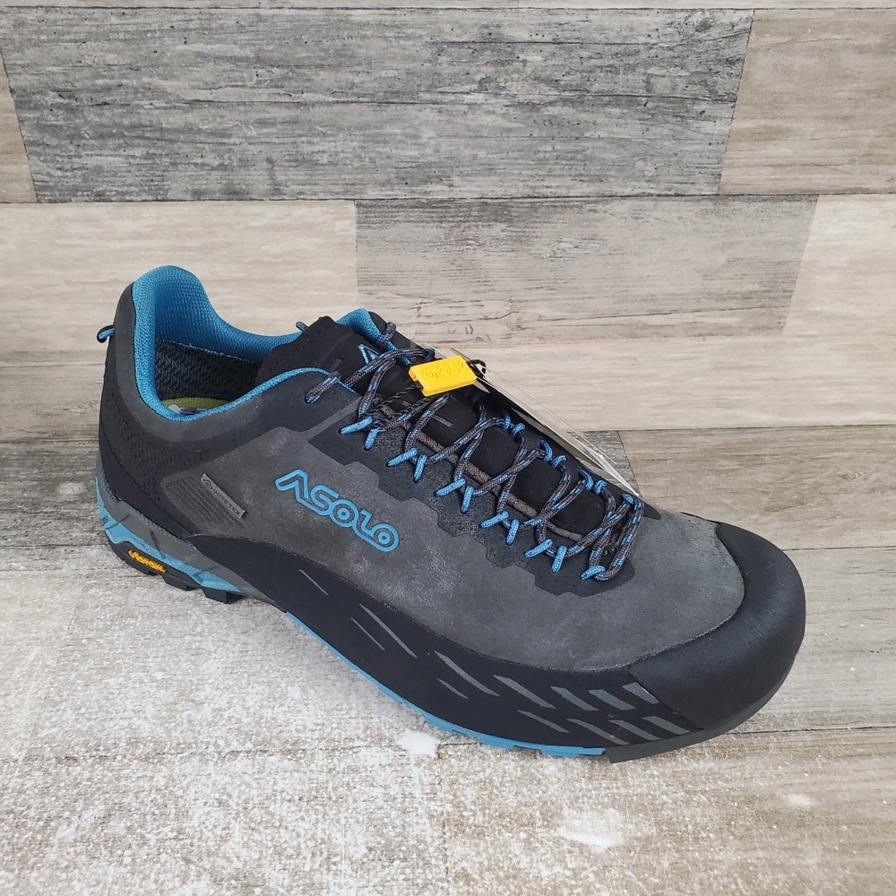 Asolo Eldo LTH GV ML Womens Hiking Shoes Sz 7 Graphite Blue Moon Lace-Up Low Top